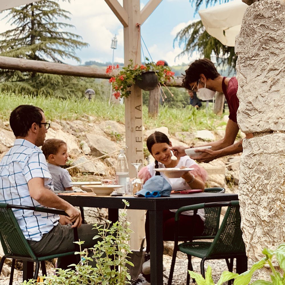 Un momento insieme all’aperto